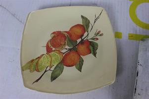 SET 4 PIATTINI IN VETRO LAVORATI A MANO CON TECNICA DECOUPAGE