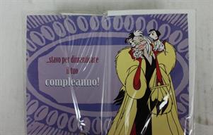 LOTTO 3 BIGLIETTI AUGURI COMPLEANNO CRUDELIA DEMON