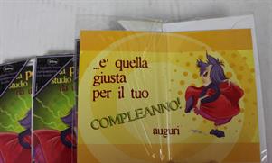 LOTTO 5 BIGLIETTI AUGURI COMPLEANNO CON BUSTA MAGA MAGO' 2