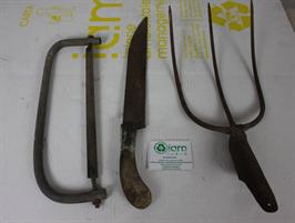 SET 3 VECCHI ATTREZZI AGRICOLI