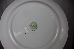 LOTTO 6 PIATTI FRUTTA CLASSICI IN CERAMICA MOTIVI DORATI
