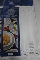 PACCHETTI DA 6 CENTRINI SOTTOTORTA BIANCHI 40X32CM