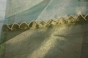 TENDA IN VISCOSA 100% NUOVA COL.VERDE/BLU MIS. 110X270 CM