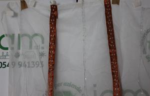 TENDA IN PURO COTONE CON FETTUCCE COLOR BRONZO MIS 110 X 270CM