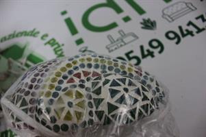 APPLIQUE IN VETRO MOSAICATO MULTICOLORE
