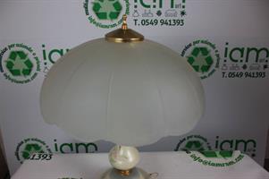 LAMPADA DA TAVOLO CLASSICA BASE IN CERAMICA DIPINTA A MANO