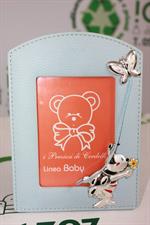 CORNICE AZZURRO CON DECORAZIONE IN SILVER PLATED