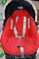SEGGIOLINO ROSSO CON BASE ISOFIX PEG PEREGO