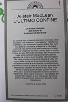 L'ULTIMO CONFINE  di Allistar Maclean