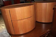 COPPIA DI COMODINI CON CASSETTI IN LEGNO