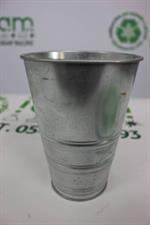 VASO PER INTERNO/ESTERNO GALVANIZZATO ALTEZZA 16 CM D 12CM