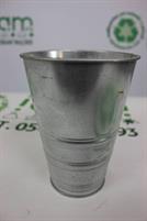VASO PER INTERNO/ESTERNO GALVANIZZATO ALTEZZA 16 CM D 12CM
