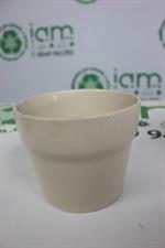 VASO IN CERAMICA BEIGE D 11CM ALTEZZA 10CM